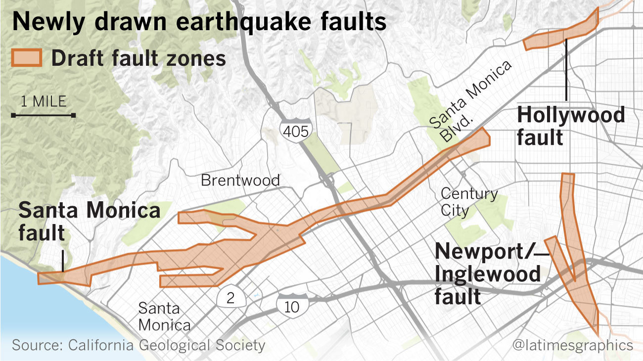 Earthquake fault maps for Beverly Hills, Santa Monica and ...