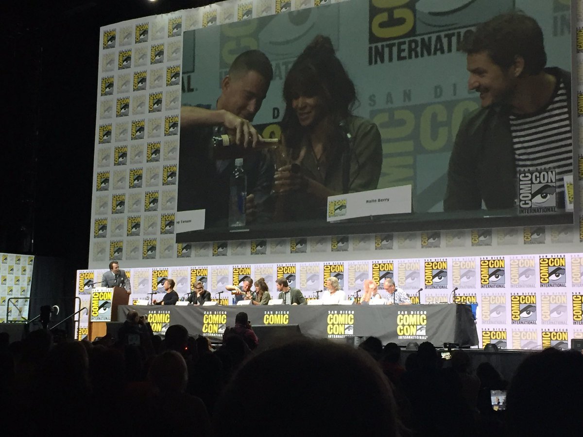 Things got boozy at the 'Kingsman: The Golden Circle' panel at Comic-Con