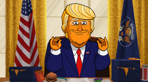 Stephen Colbert will bring an animated series about Donald Trump to Showtime this fall. (Showtime)