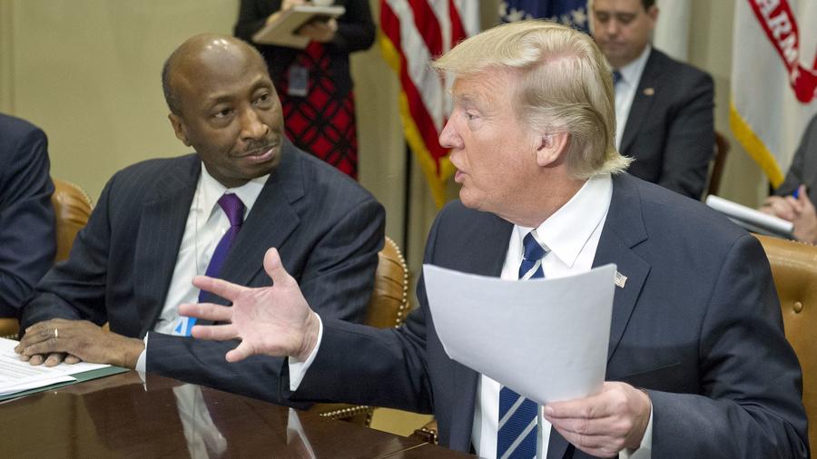 Trump lashes out at Merck CEO who quits council