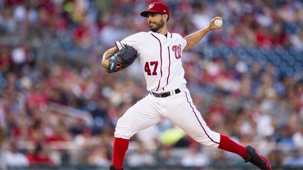 Gio Gonzalez throws two-hitter as Nationals snap Angels