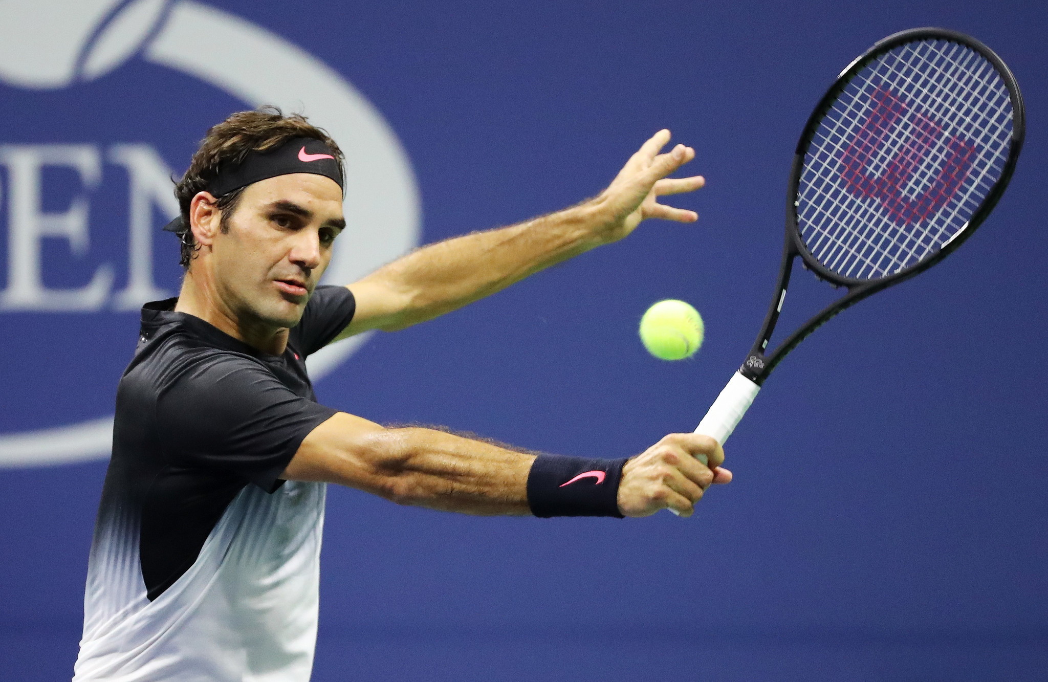 Roger Federer looks back at best in straight-sets win over Feliciano Lopez at US Open ...2048 x 1333
