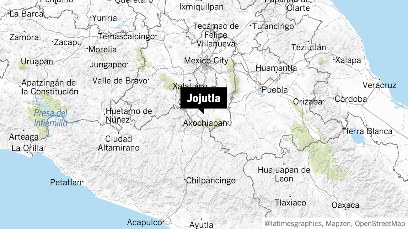 Jojutla, in the state of Morelos, is about a two-hour drive south of Mexico City.