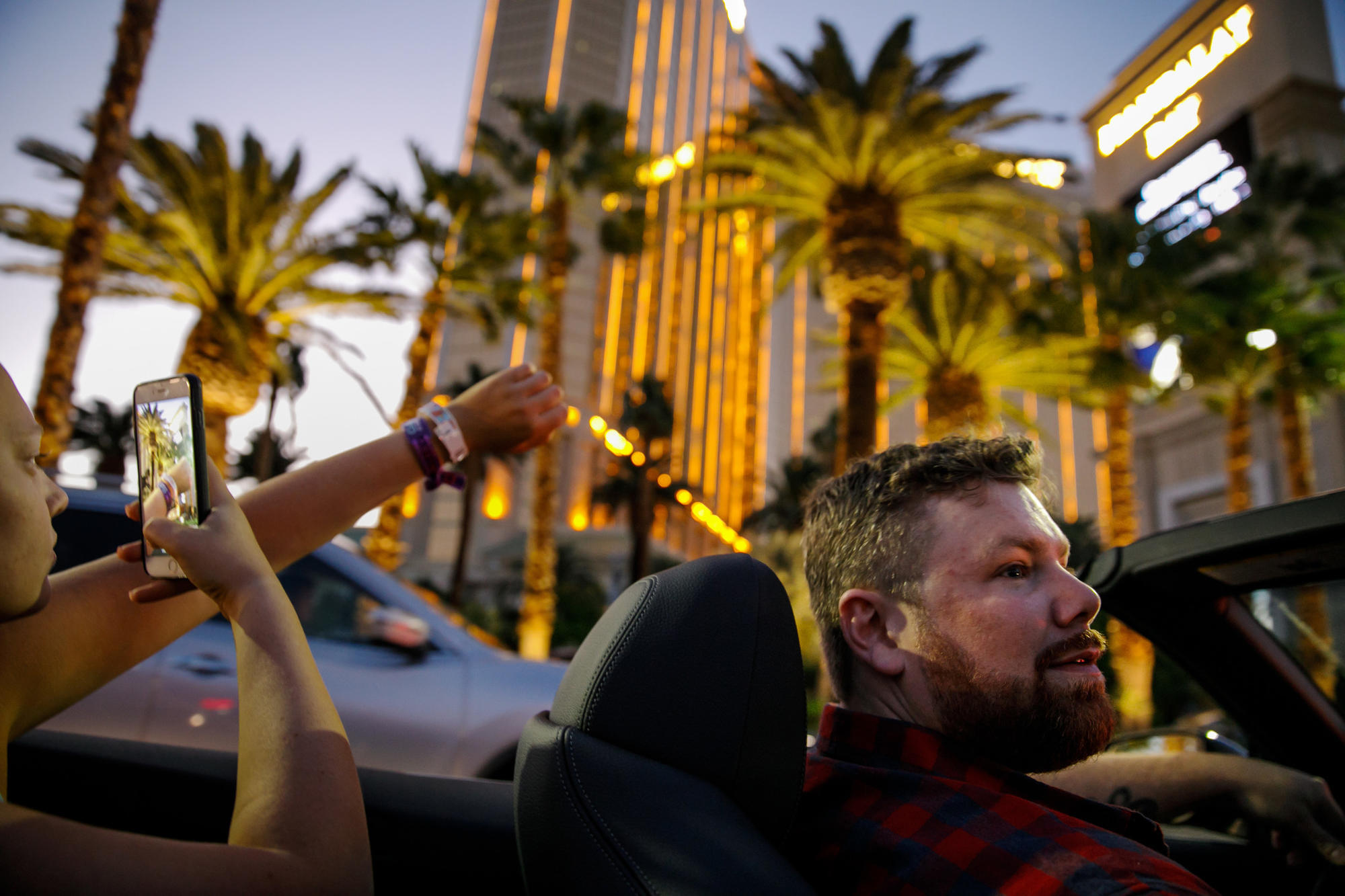Brian MacKinnon drives through Las Vegas in the days after the shooting.