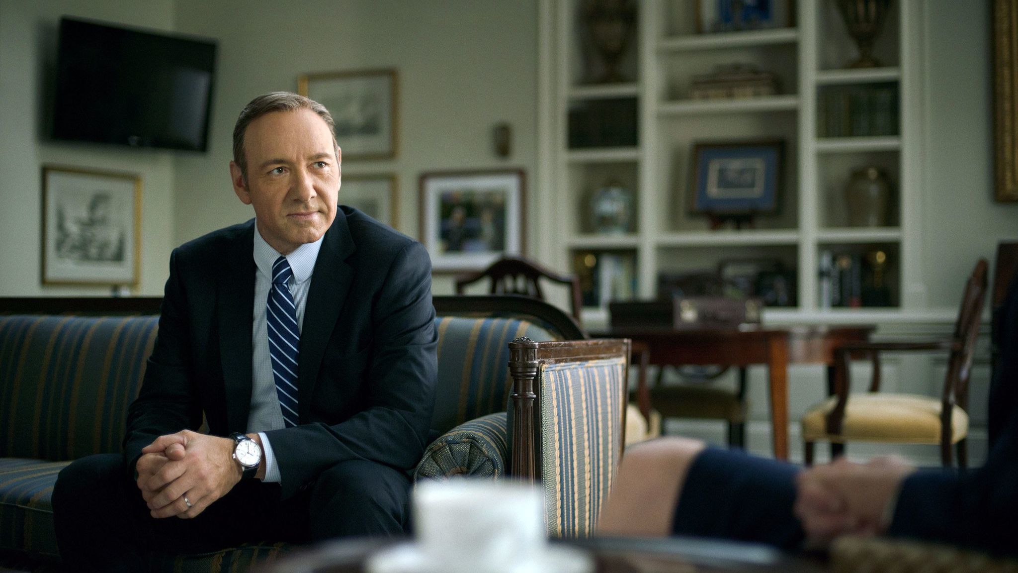 Kevin Spacey in a scene from "House of Cards," which will end its run after its upcoming sixth season. (Netflix)
