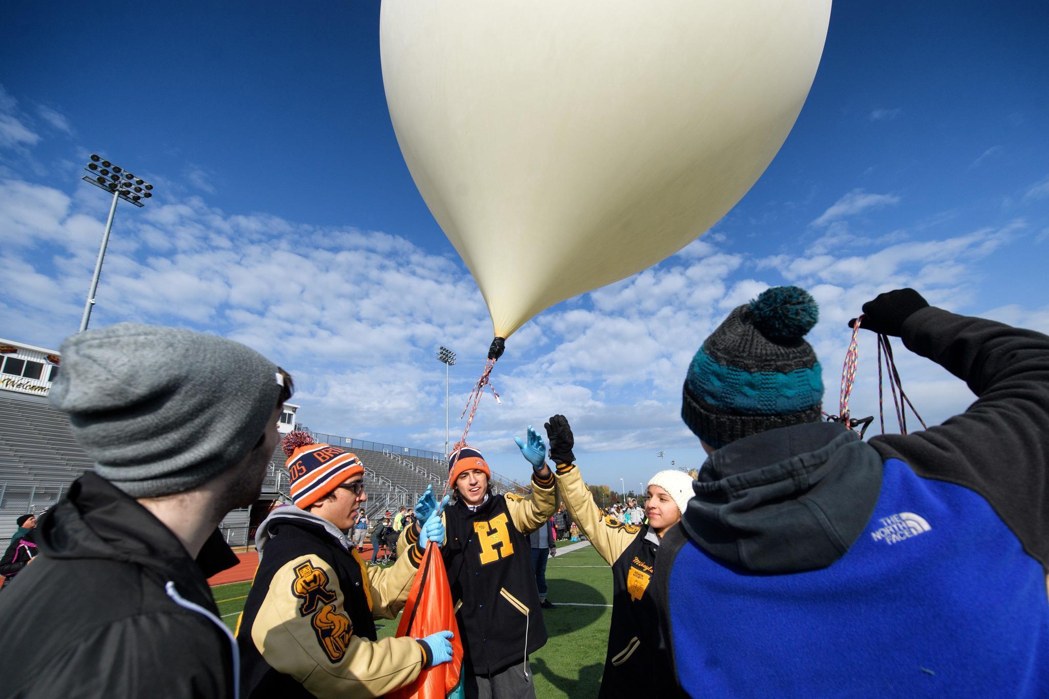With ham radios and GoPro cameras, Hobart students track weather balloons into Ohio