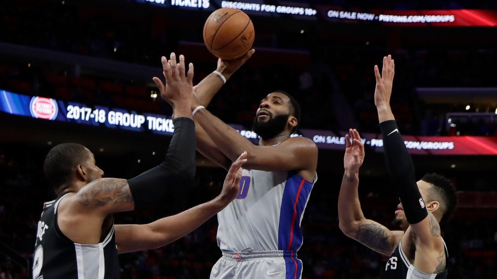 NBA roundup: Pistons stifle Spurs' offense in win