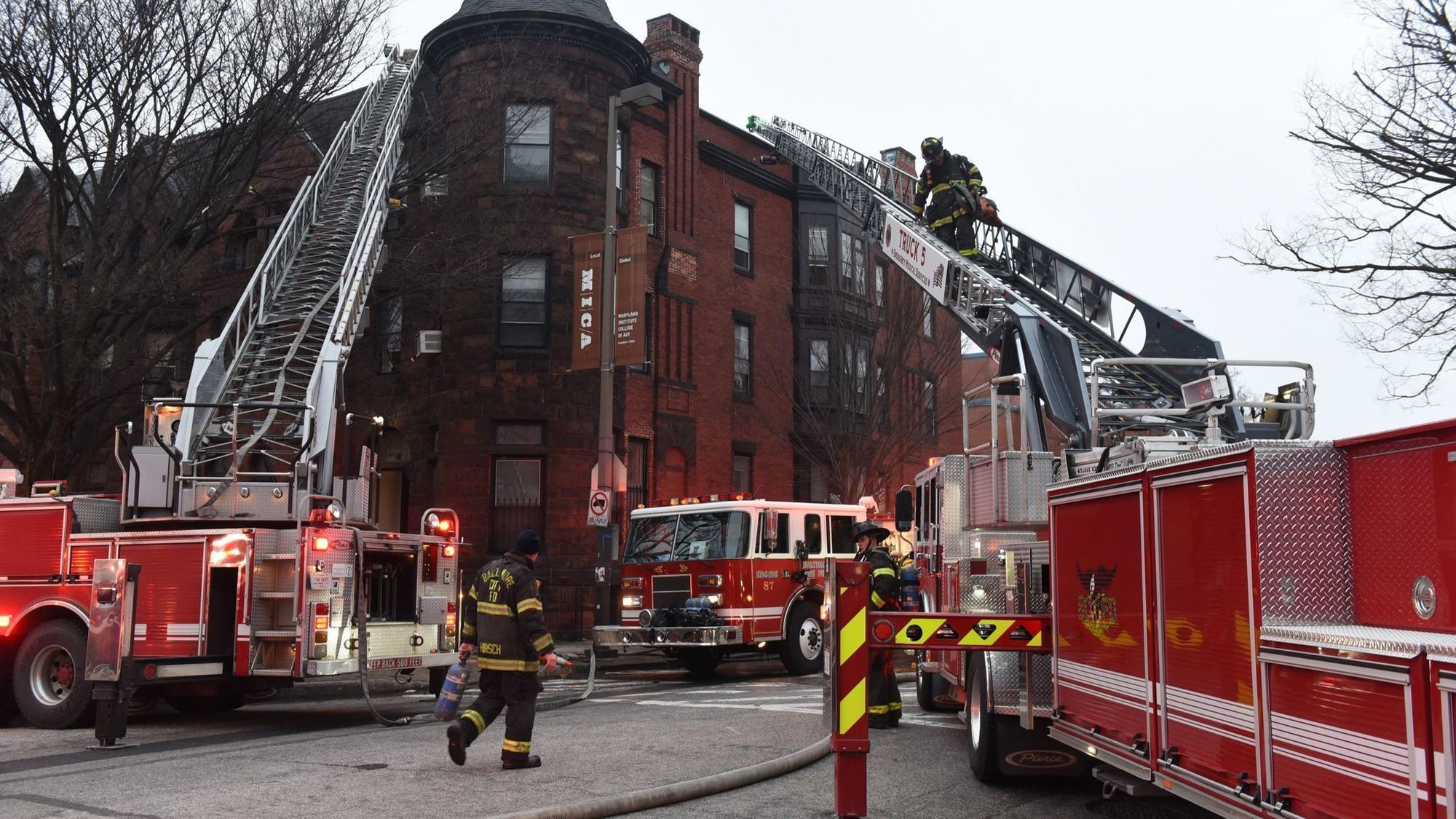 Bolton Hill apartment building damaged in fire Tuesday morning, Baltimore officials ...2000 x 1125