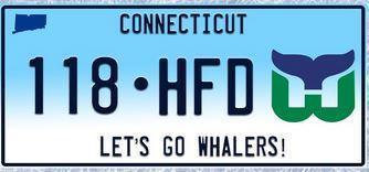 Image result for hartford whalers license plate