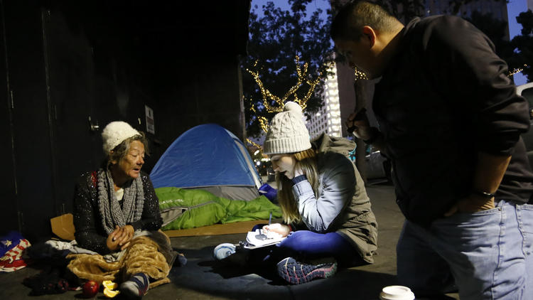 Annual census of homeless people living on San Diego County streets and shelters