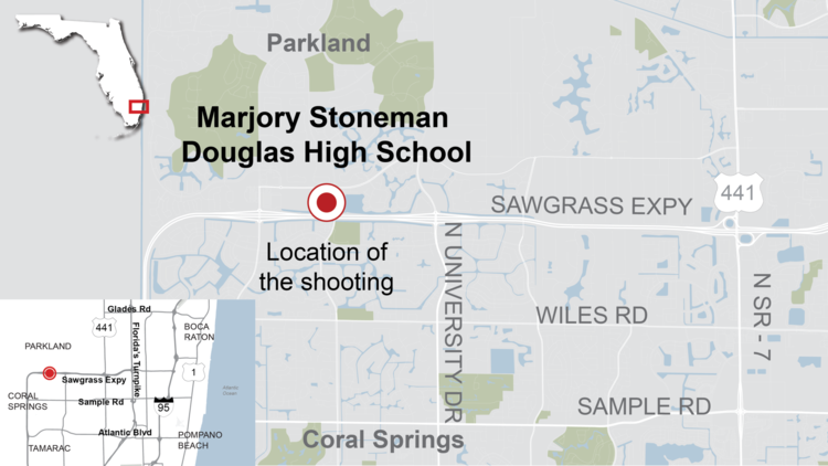 Parkland school shooting location