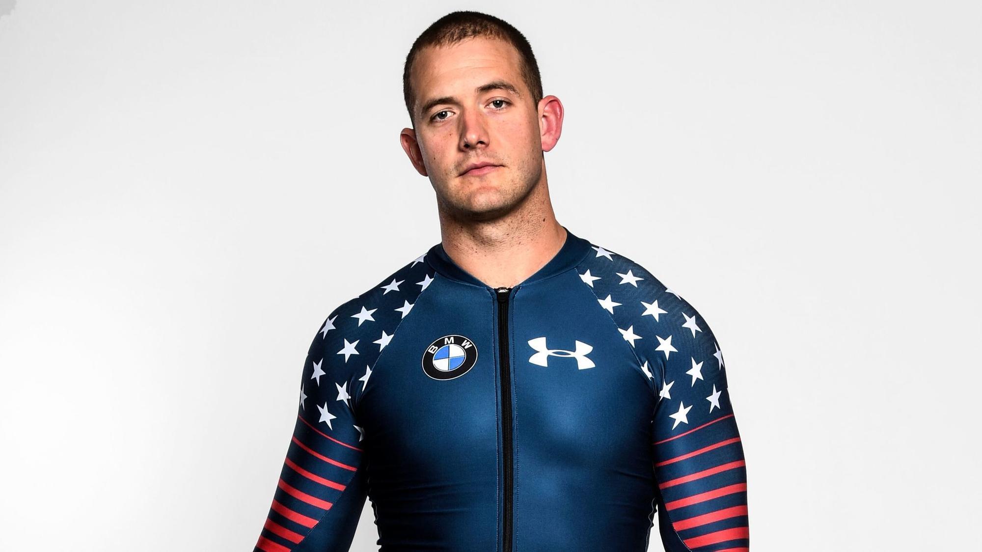Days after losing his appendix, Justin Olsen is happy to be back in his bobsled