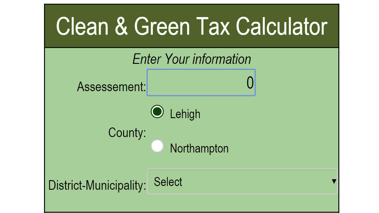 Clean and Green Tax Calculator
