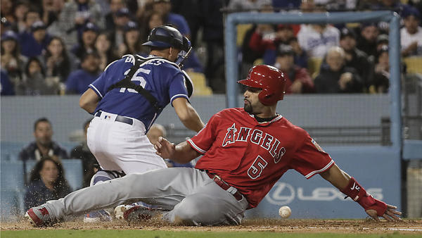 Albert Pujols hits three-run double as Angels beat Dodgers 4-1