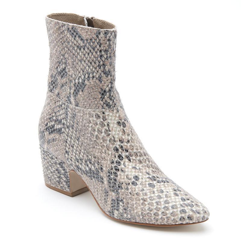 Los Angeles brand 12th Tribe has these snakeskin booties that are festival-ready.