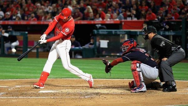 Shohei Ohtani homers in first at-bat at home as Angels dominate Indians