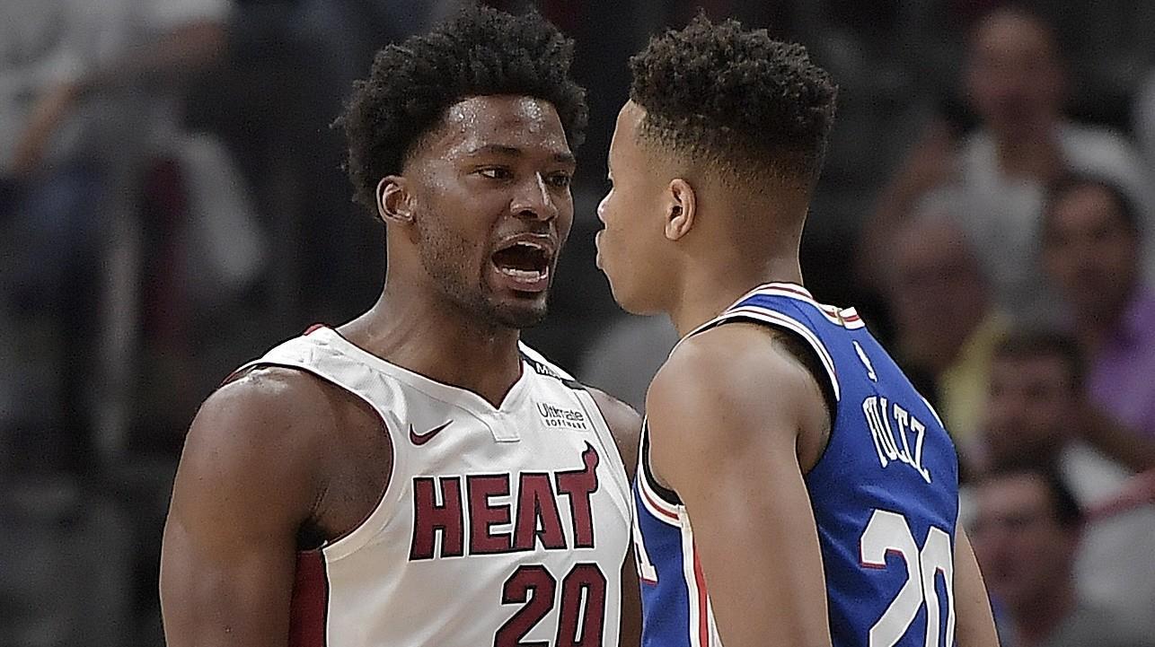 Justise Winslow relieved no suspension for stepping on Embiid's mask