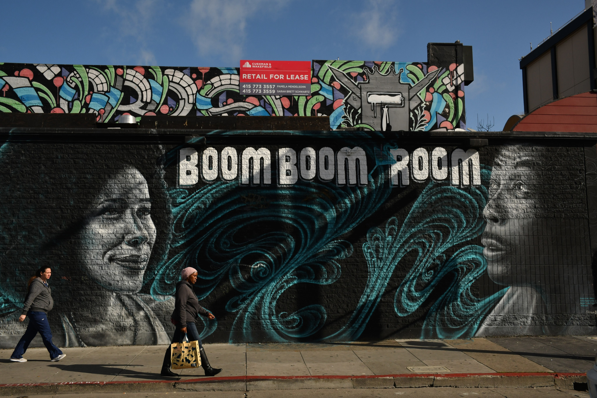 The Boom Boom Room is a lounge and music venue at Fillmore Street and Geary Boulevard in San Francisc