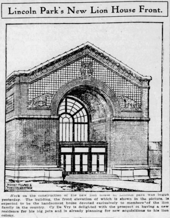 Rendering of Lion House, 1911