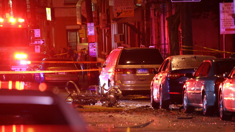 PICTURES: Car explosion in Center City Allentown