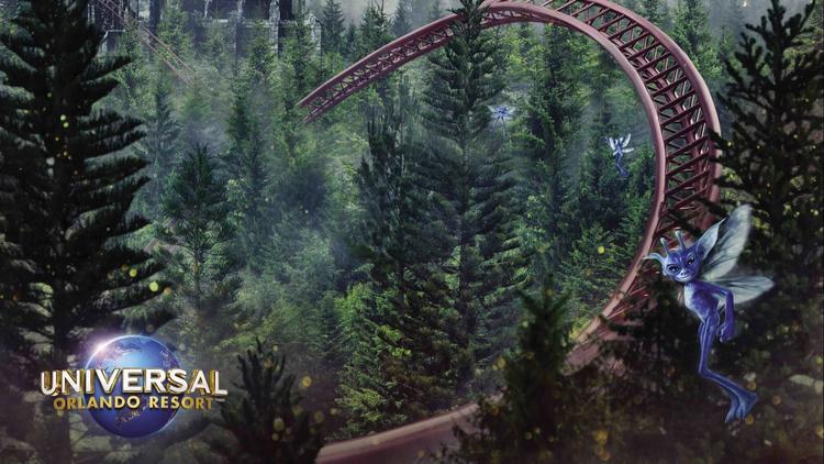 Universal released new artwork for its new Harry Potter-themed roller coaster opening in 2019.