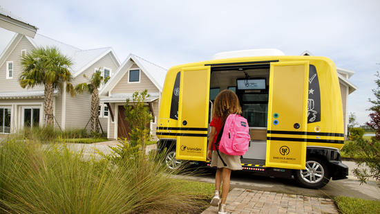 Pictures: Driverless school bus in Florida