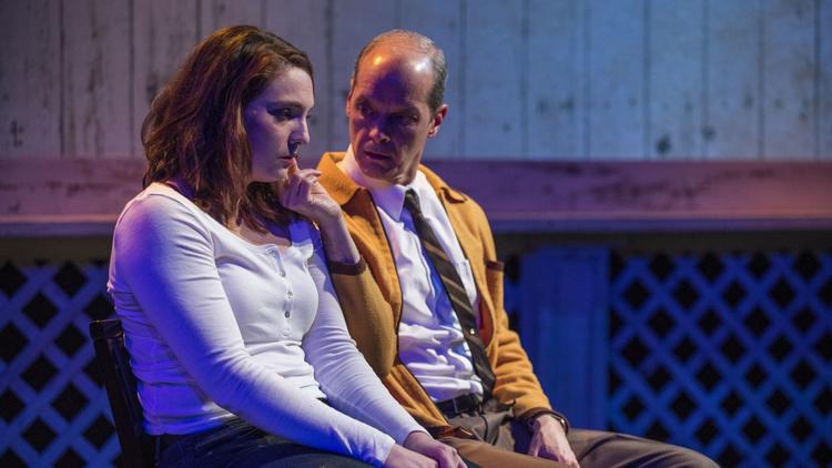 Eliza Stoughton and Mark Ulrich in "How I Learned to Drive" at the Raven Theatre in 2019. (Photo by Michael Brosilow)