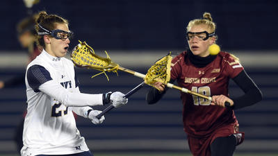 Reigning Tewaaraton Award winner leads No. 1 Boston College in rout of Navy