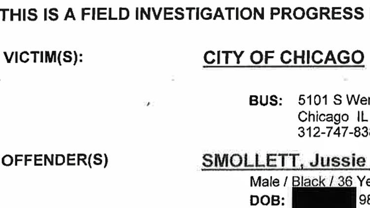 Read the Chicago police investigative file on the Jussie Smollett case