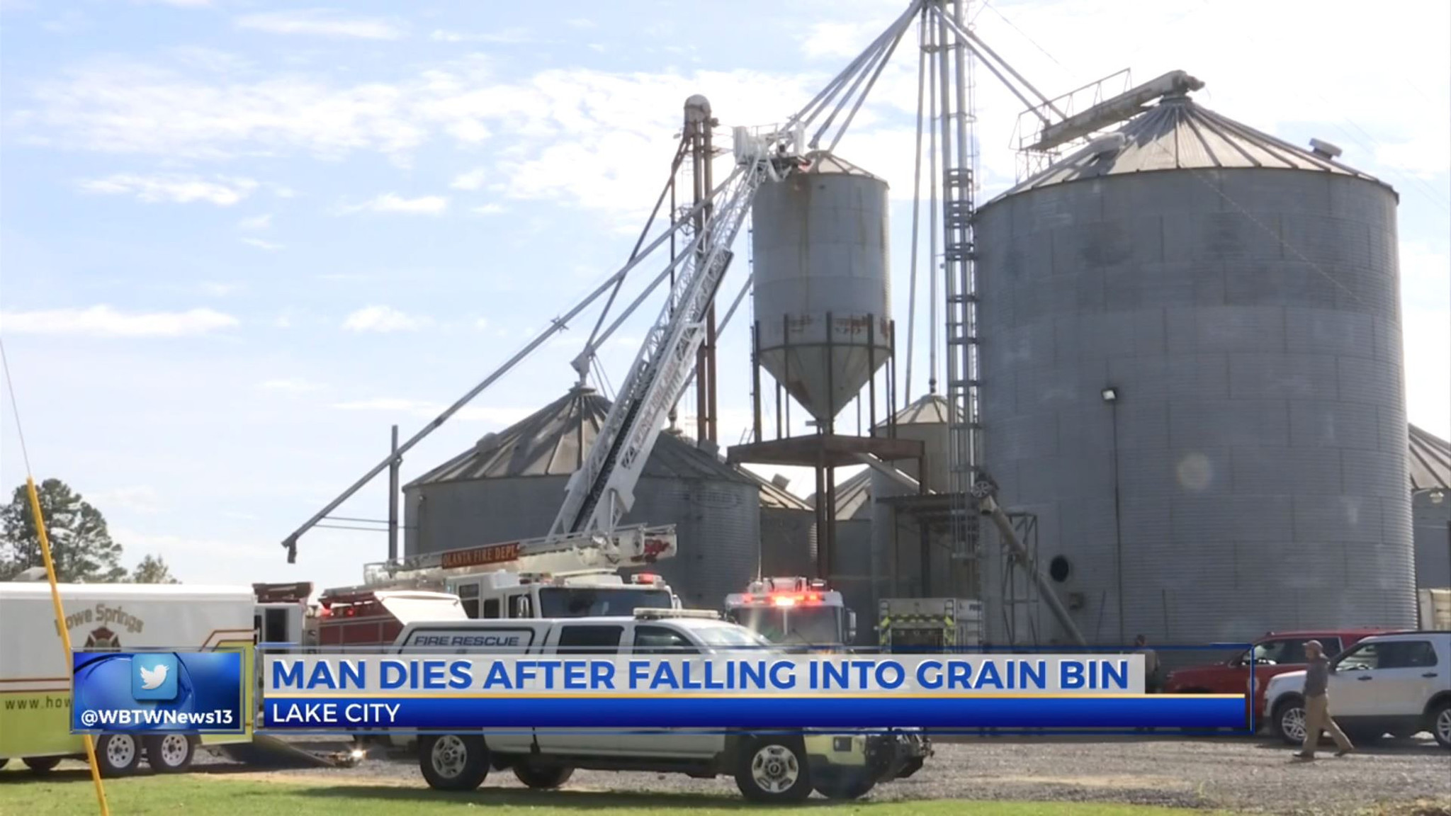 South Carolina man dies after falling into grain silo