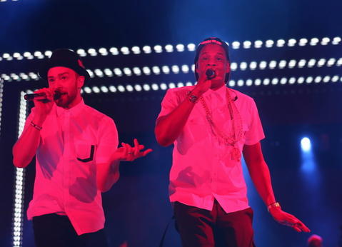 Justin Timberlake and Jay Z at Soldier Field -- Chicago Tribune