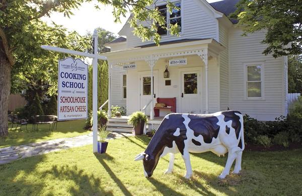 The Savory Spoon shares an 1870s schoolhouse with Janice Thomas artisanal cheese business.