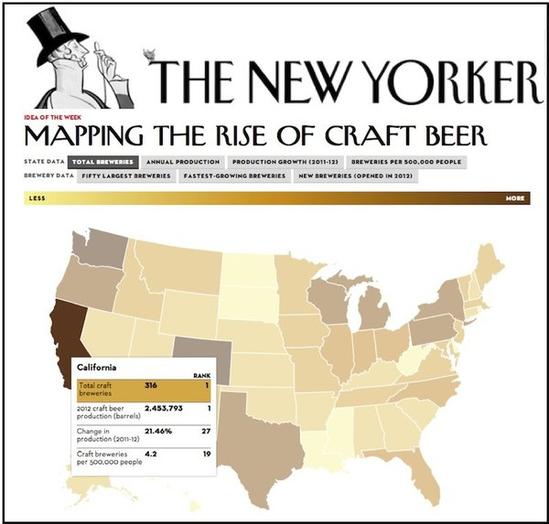Mapping the rise of craft beer