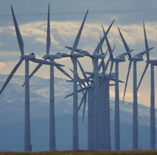 Wind farm near Wyoming border