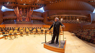 Panorama Architect Frank Gehry At Walt Disney Concert Hall