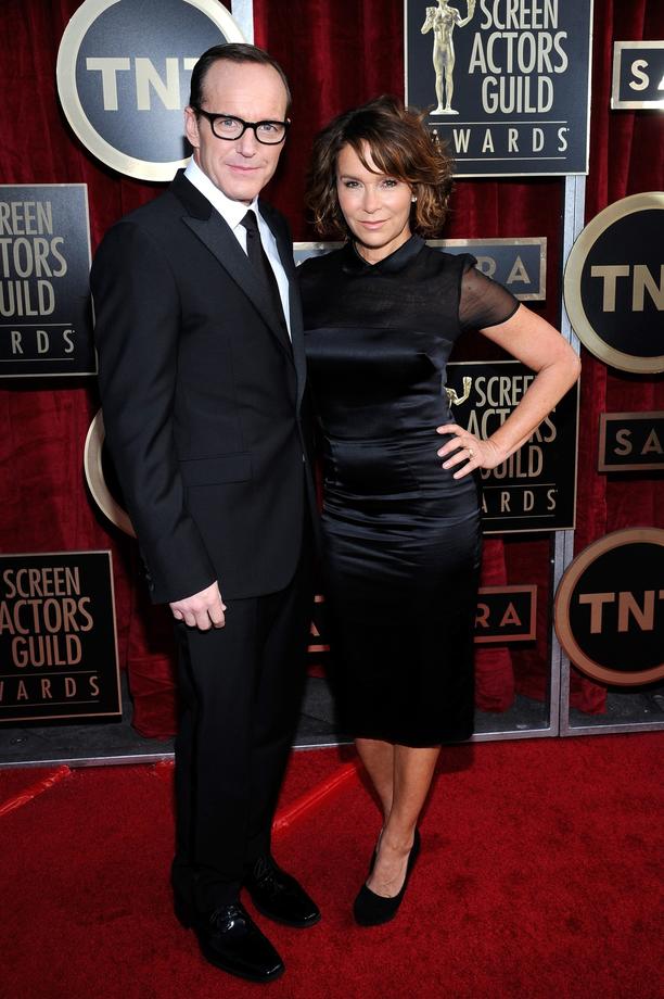 \"Agents of S.H.I.E.L.D.\" actor Clark Gregg and \"The Wind Rises\" actress Jennifer Grey.