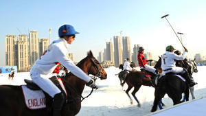 Snow polo a high-end diversion for China's rich 