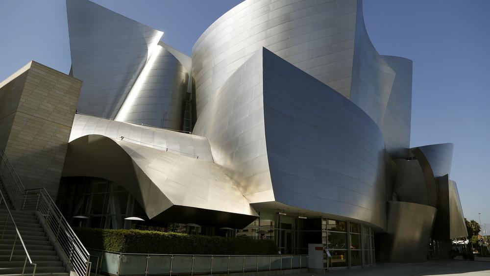 The exterior of Disney Hall is seen on Aug. 15, 2013.