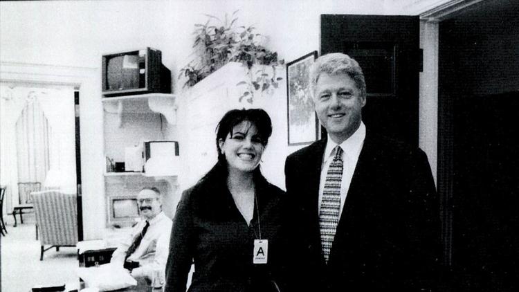 President Bill Clinton and Monica Lewinsky.