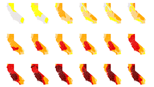 189 drought maps reveal just how thirsty California has become