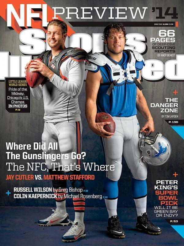 Cutler, Stafford don cover of Sports Illustrated - Chicago Tribune