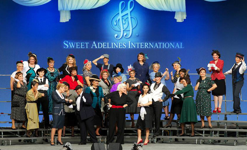 Sweet Adelines International features female singers from