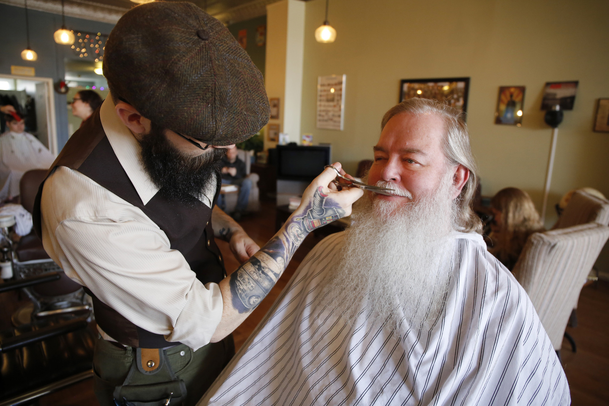 Specialty barbers focus on beards as facial hair grows
