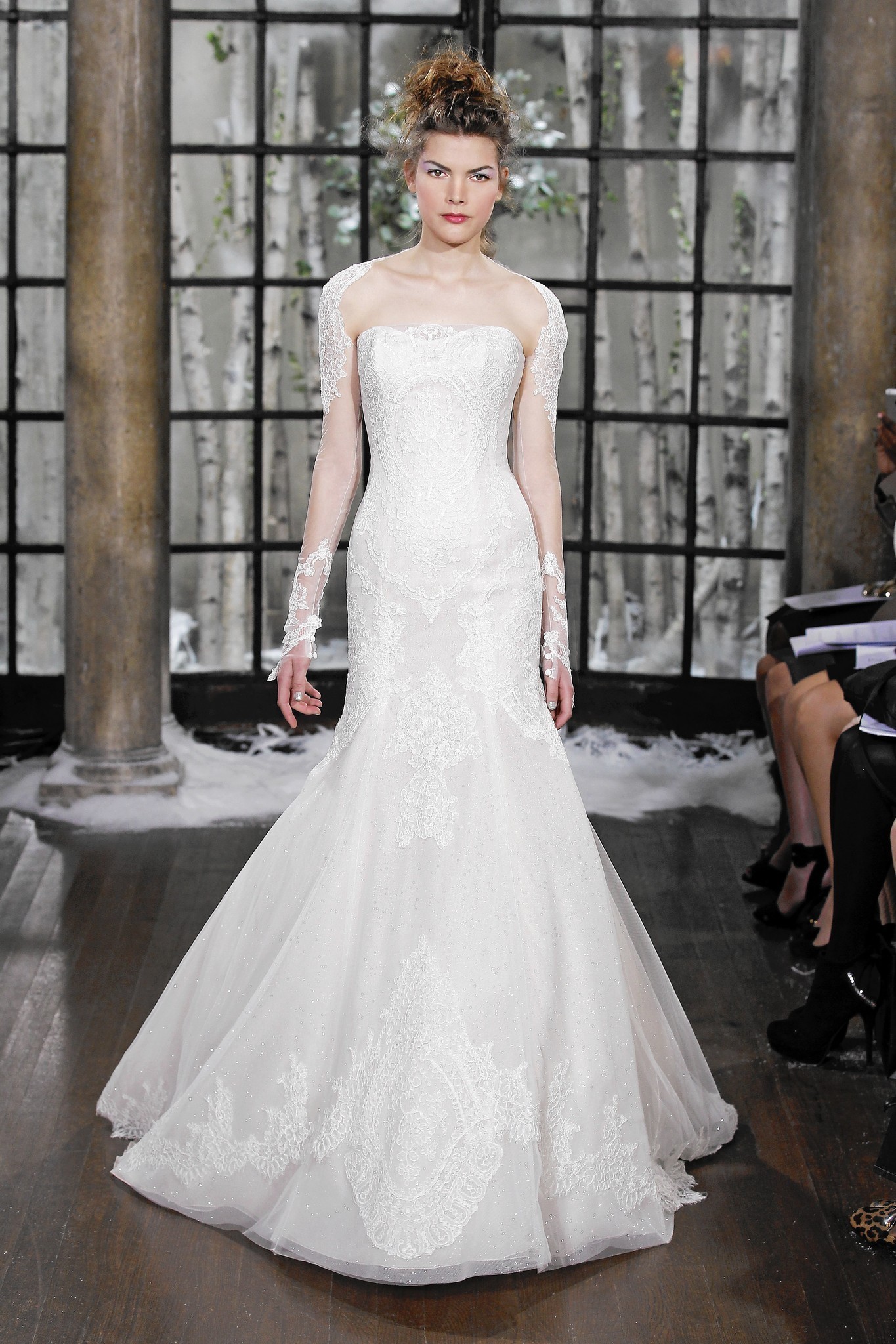 2015 brides love lace, sleeves, soft colors for wedding gowns - Lake ...