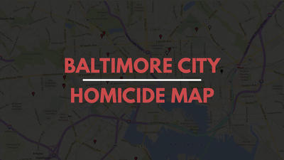 Baltimore homicides map
