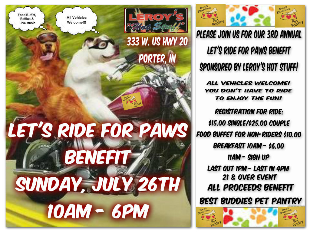 3rd Annual Let S Ride For Paws Benefit Post Tribune