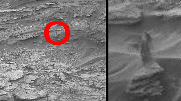 Mysterious woman-like figure captured by NASA's Curiosity rover from Mars