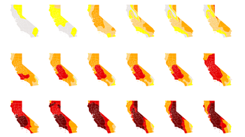 255 drought maps show just how thirsty California has become