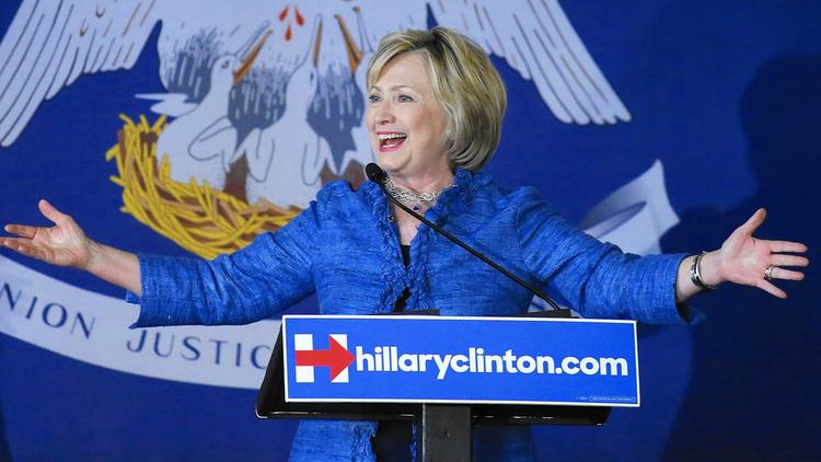 Democratic presidential candidate Hillary Rodham Clinton. (Jonathan Bachman / Associated Press) ()