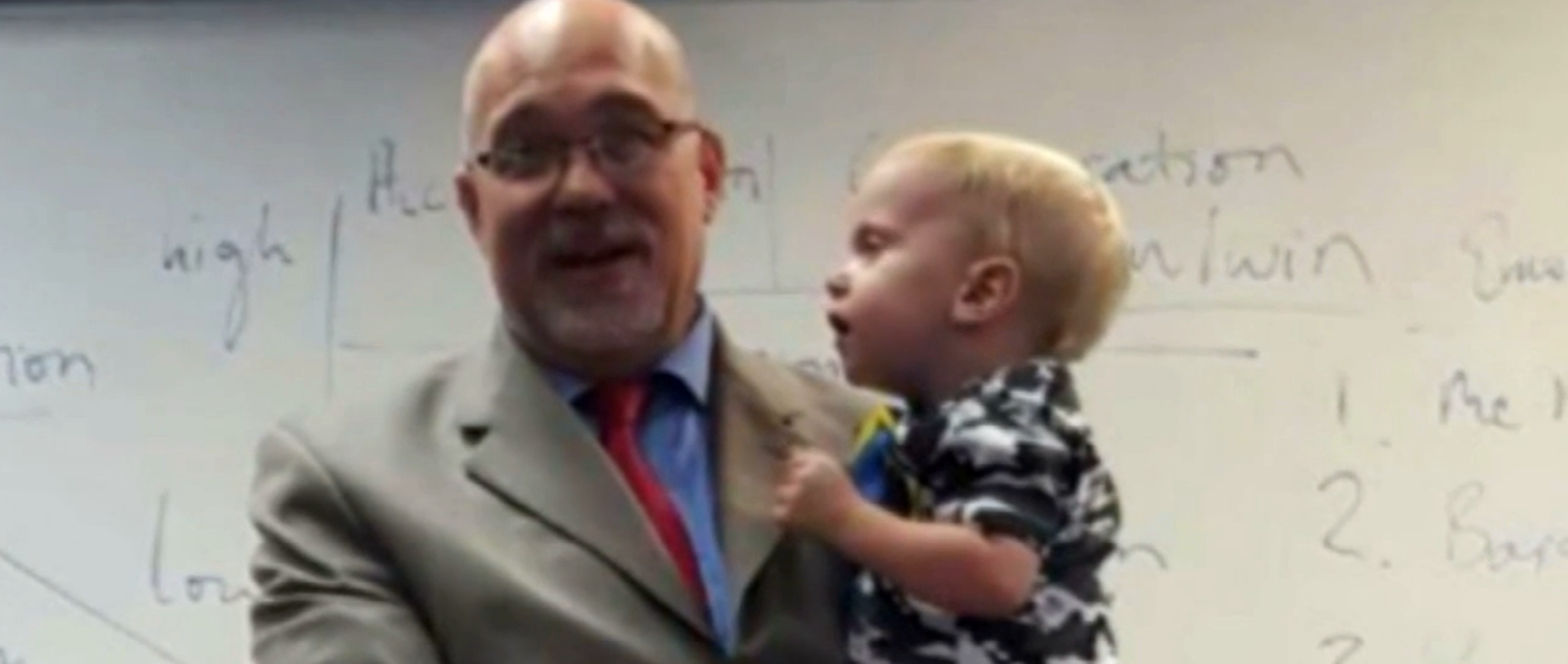 Single Mom In Tears After Her Professor Holds Son During